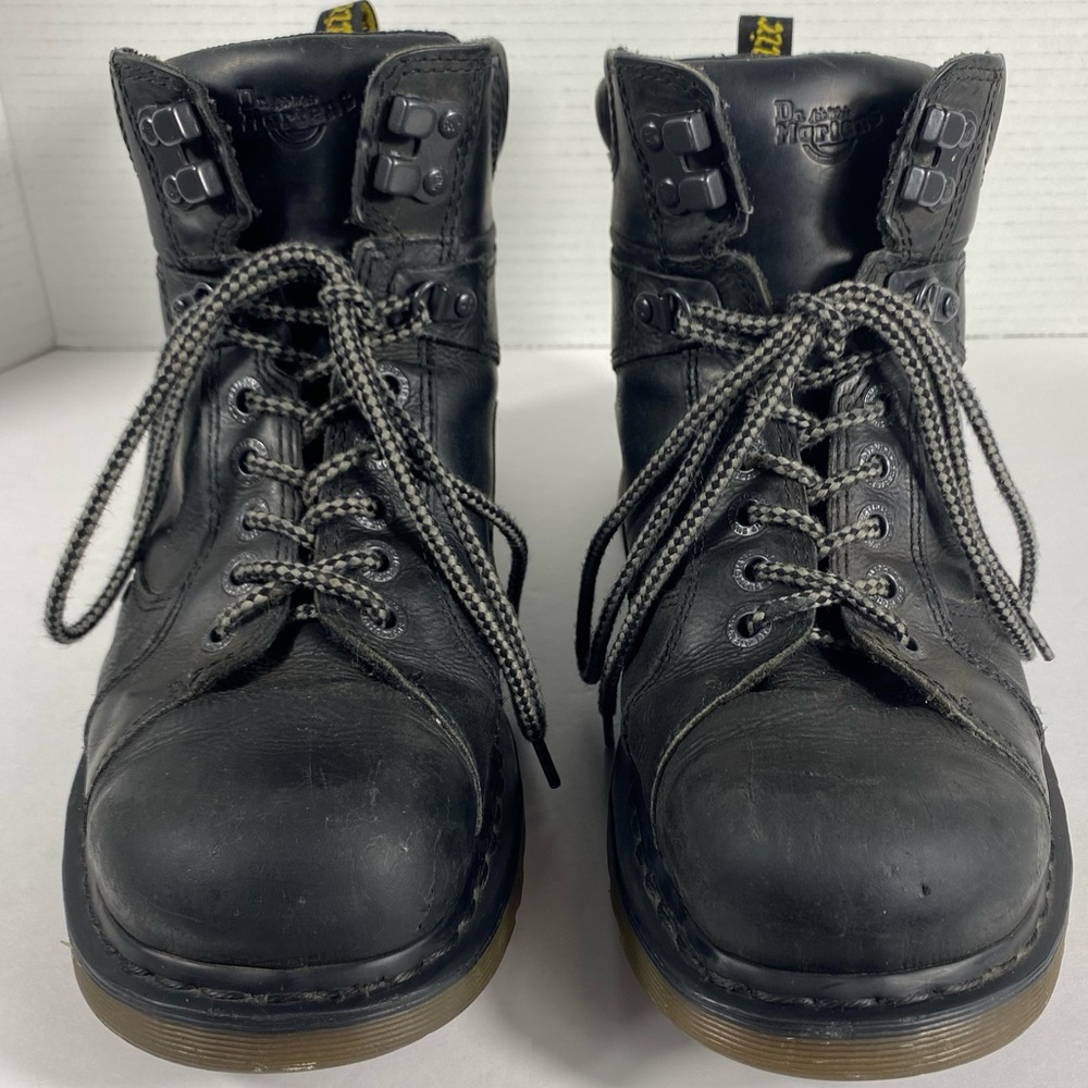 Dr. Martens Men’s Leather Boots AW004 PC 07 J Soren Combat Black UK 11 US 12 EUC